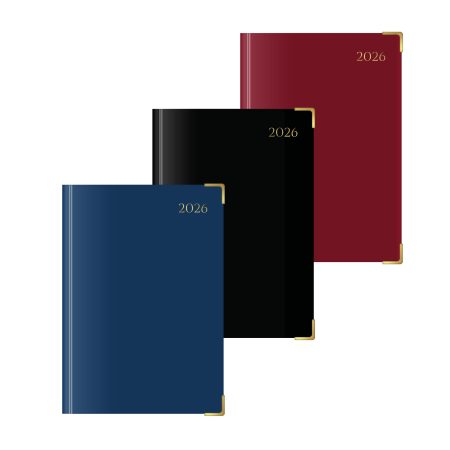 U. 2026 Luxury A5 Hardback Page a Day Half Page Weekends Diary