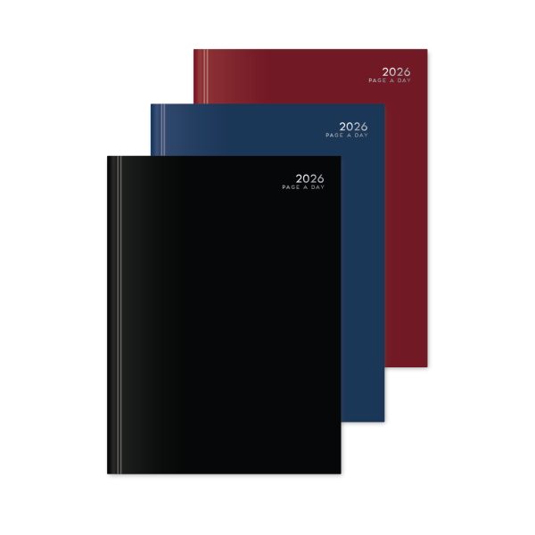 VELURA 2026 A4 Hardback Page a Day Half Page Weekends Diary