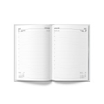 U. 2025 A4 Hardback Page a Day Half Page Weekends Diary