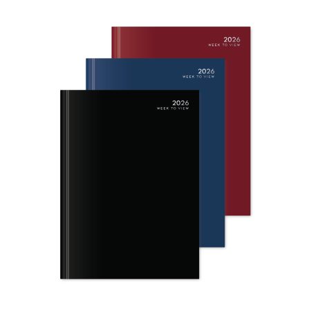 U. 2026 A4 Hardback Week To View Diary