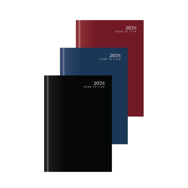 U. 2026 A5 Hardback Week To View Diary